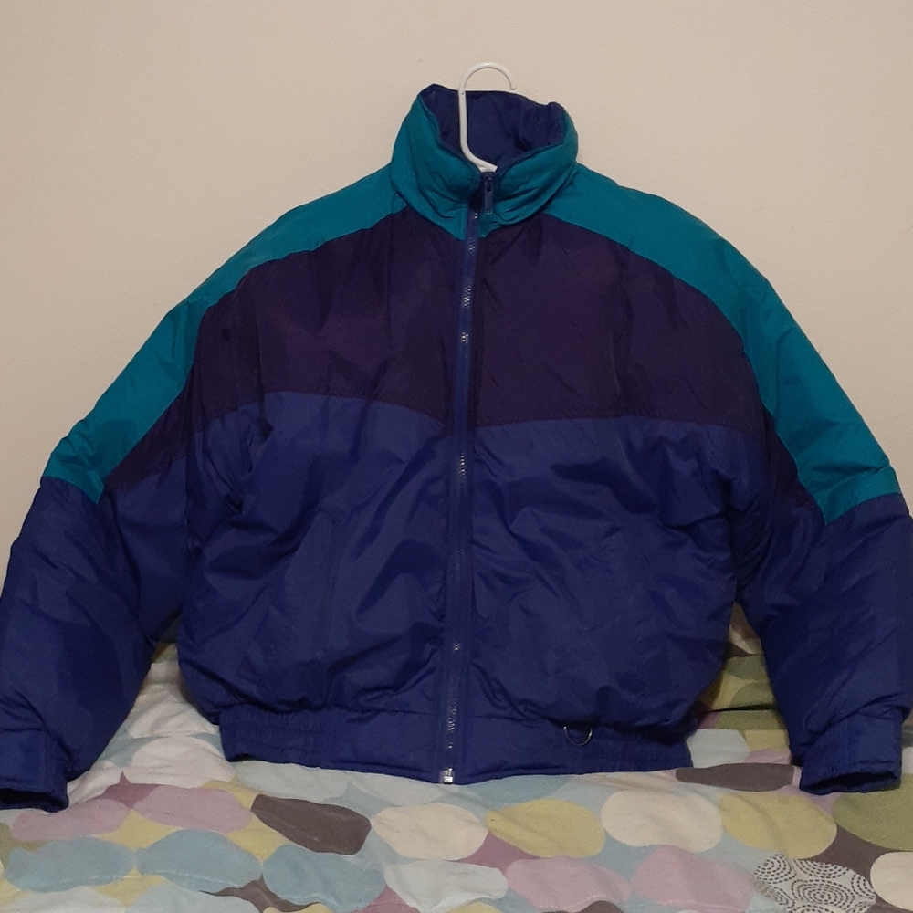 Vintage Cortina colorblock puffer